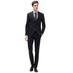 Suit with waistcoat Classic button fastening Pin detail on lapel