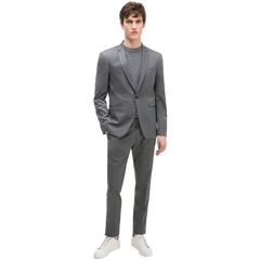 Textured suit Chest pocket Classic button fastening