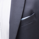 Textured weave suit Breast pocket detail